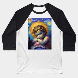 Baby jesus in starry night Baseball T-Shirt